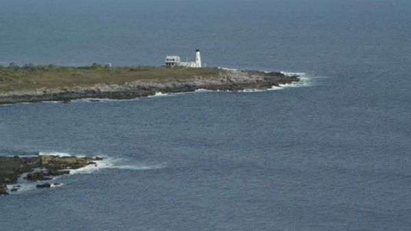 an island in the middle of a body of water