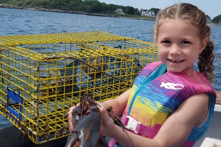 a boy in a body of water