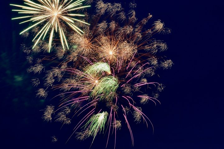 fireworks in the sky