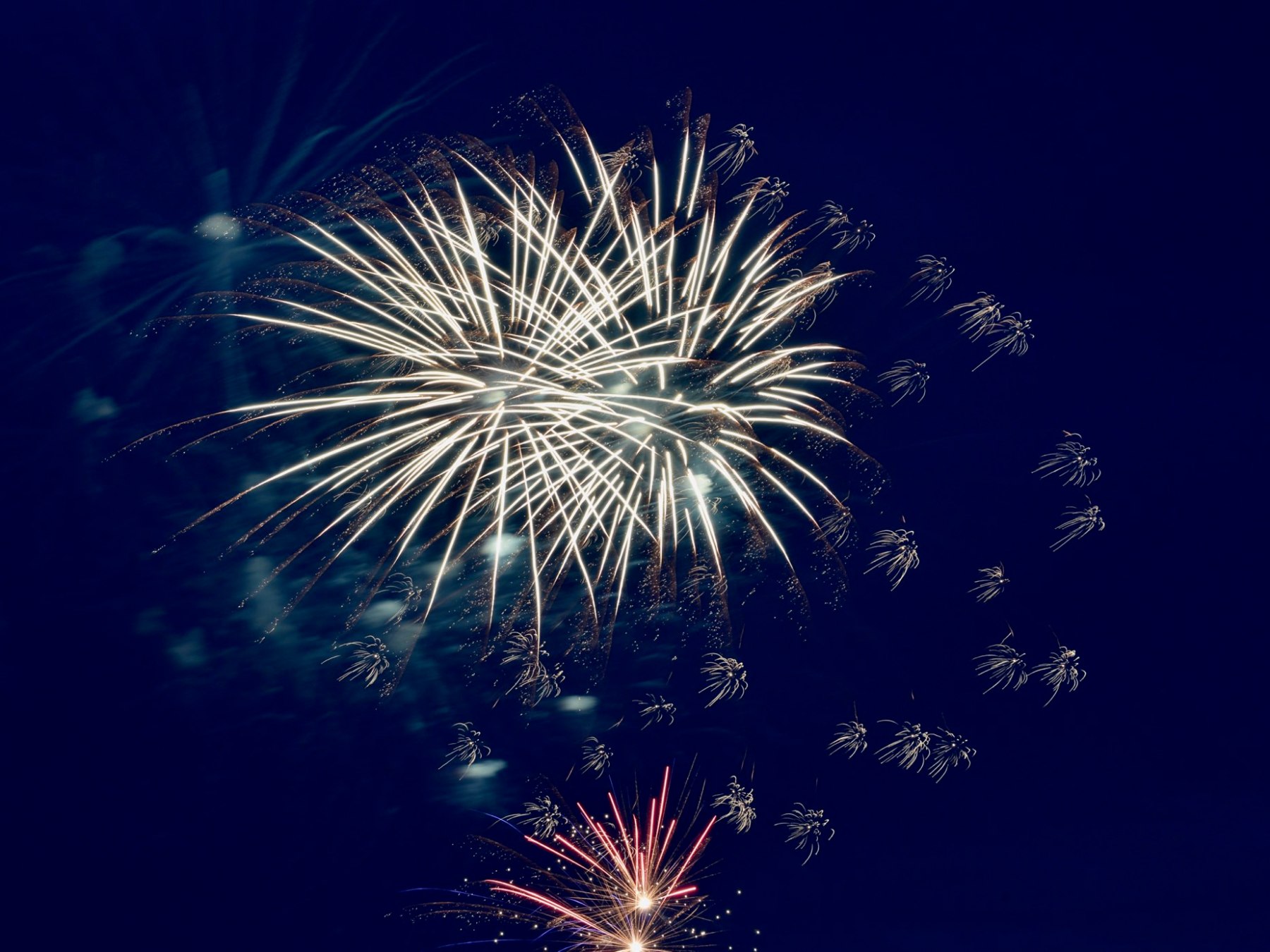 fireworks in the sky