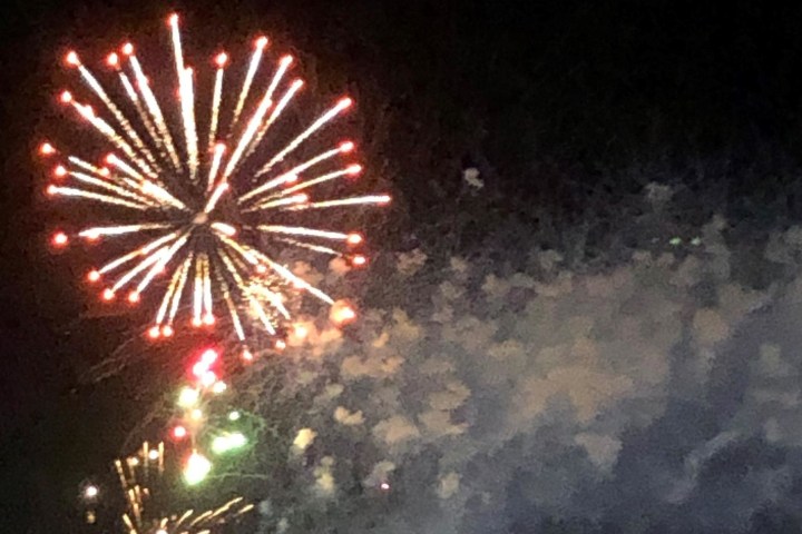 fireworks in the sky