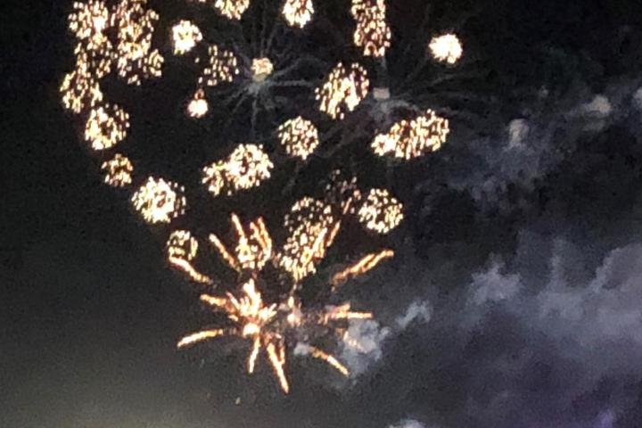 fireworks in the sky