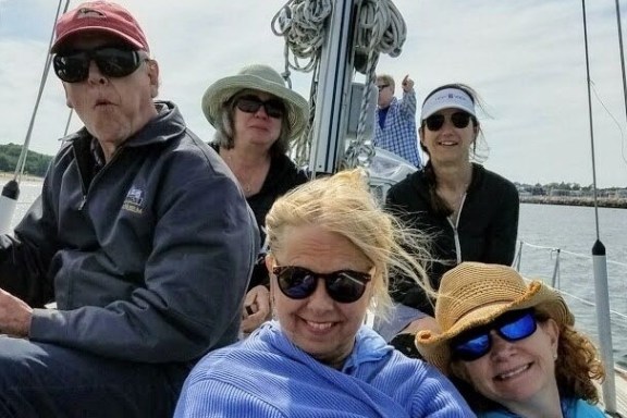 a person holding a fish