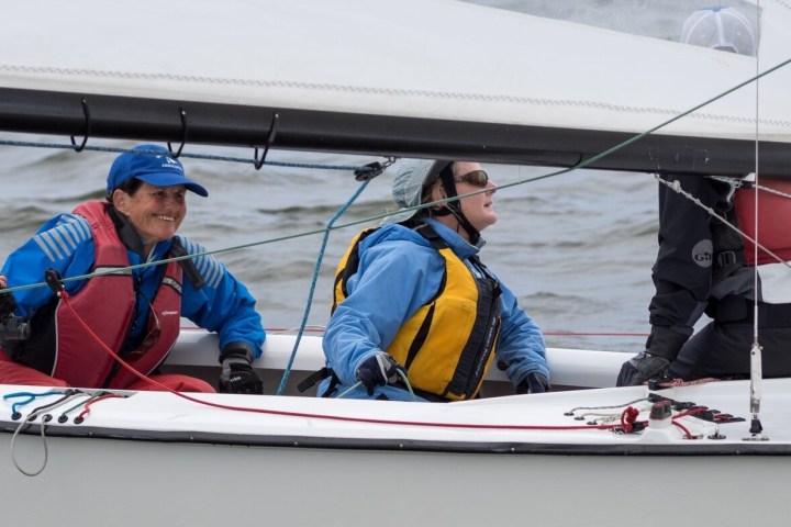 a group of people on a boat