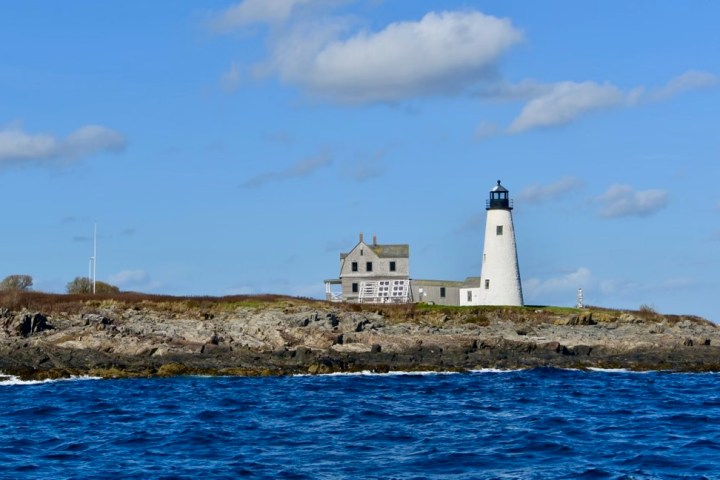 an island in the middle of a body of water