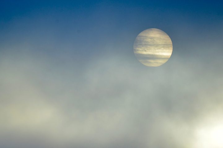 a close up of clouds in the sky