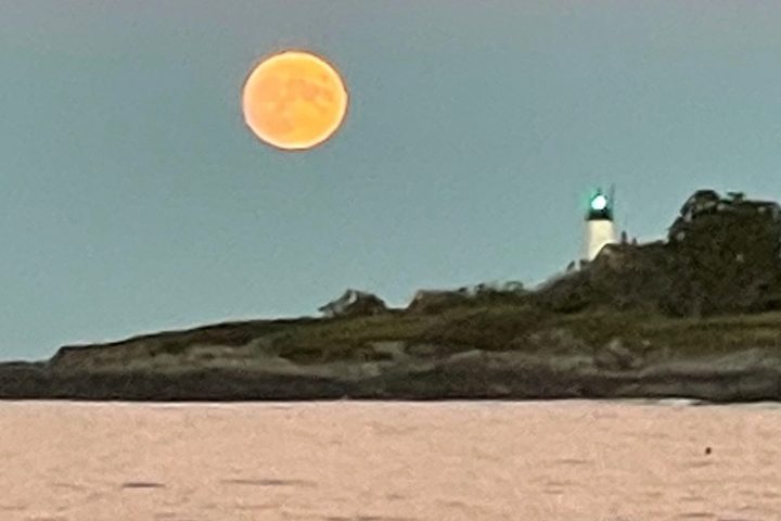 a rainbow over a body of water