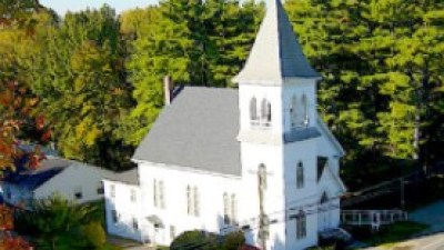 a castle surrounded by trees