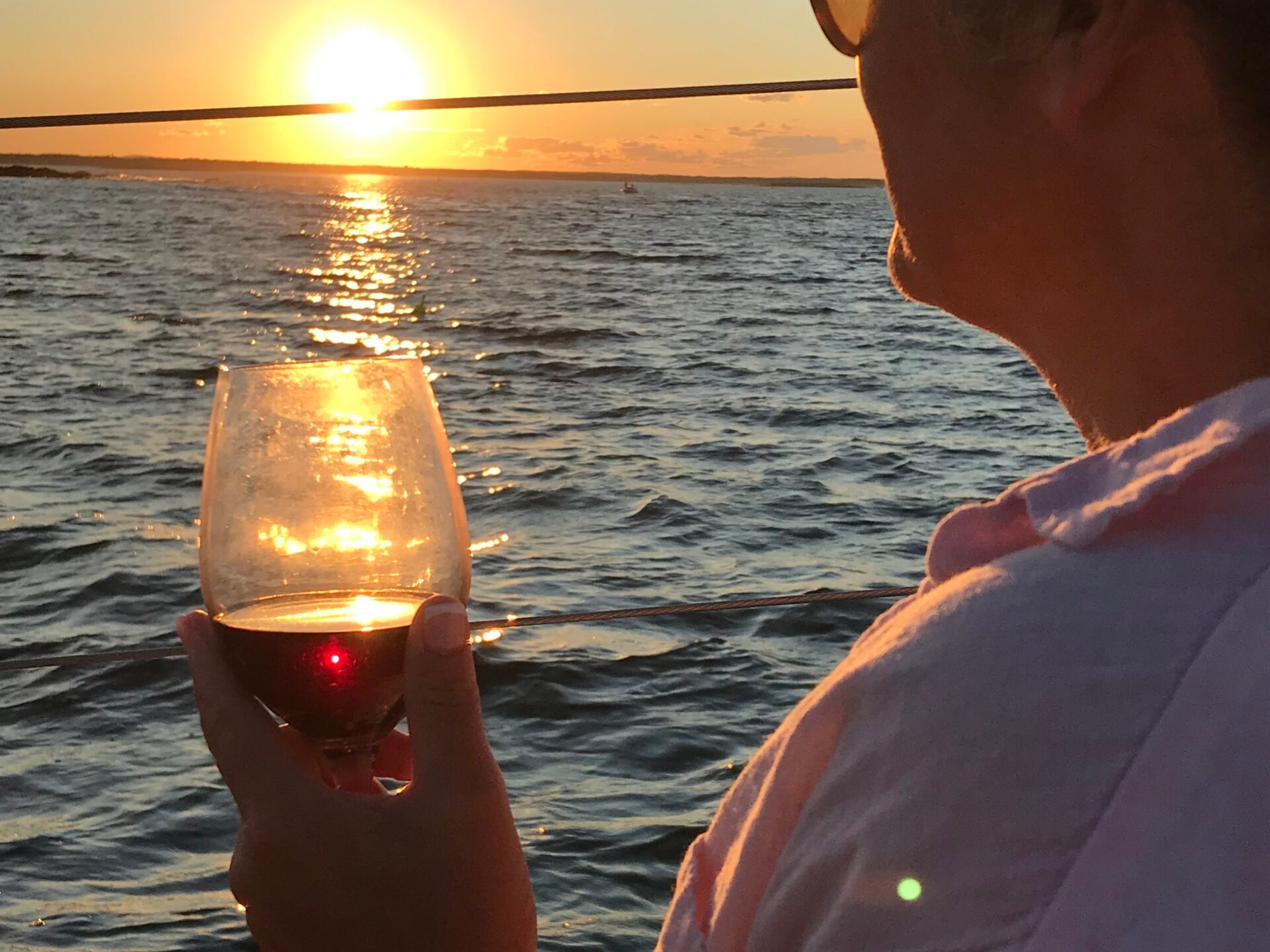 a man looking at the water