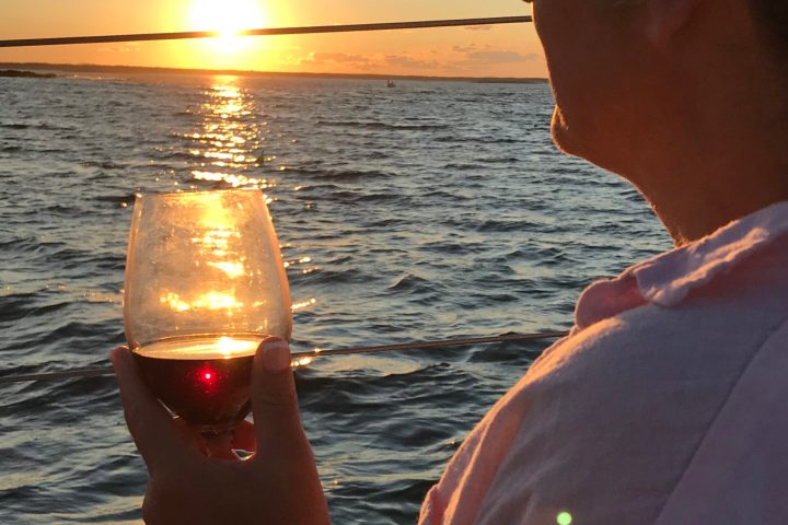 a man looking at the water